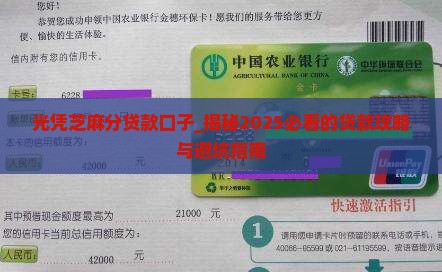 光凭芝麻分贷款口子