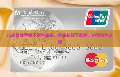 小米贷款里找不到宜享花