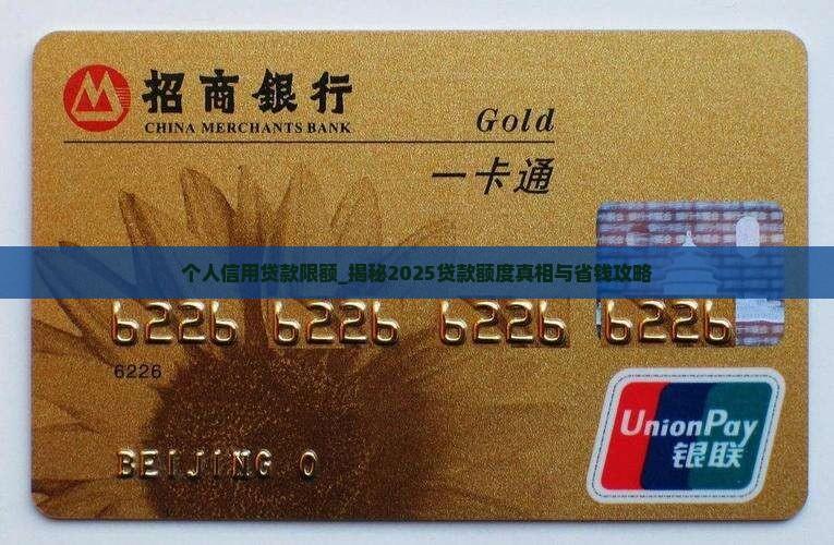 个人信用贷款限额