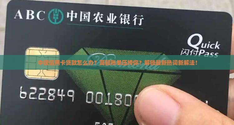 中银信用卡贷款怎么办