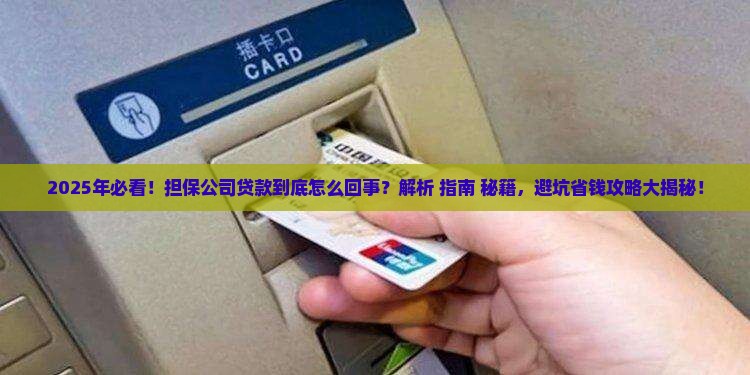 怎么会有担保公司贷款呢