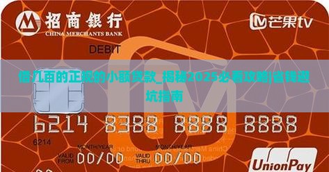 借几百的正规的小额贷款