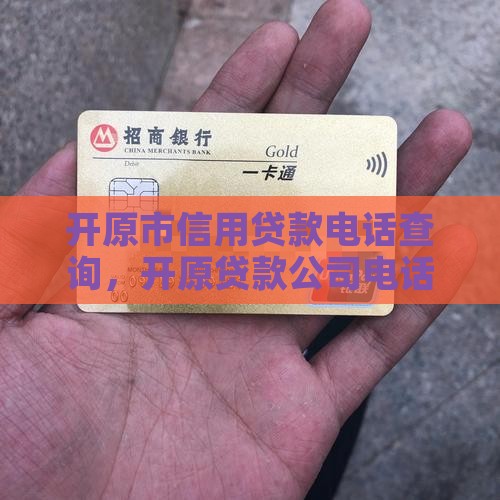 开原市信用贷款电话