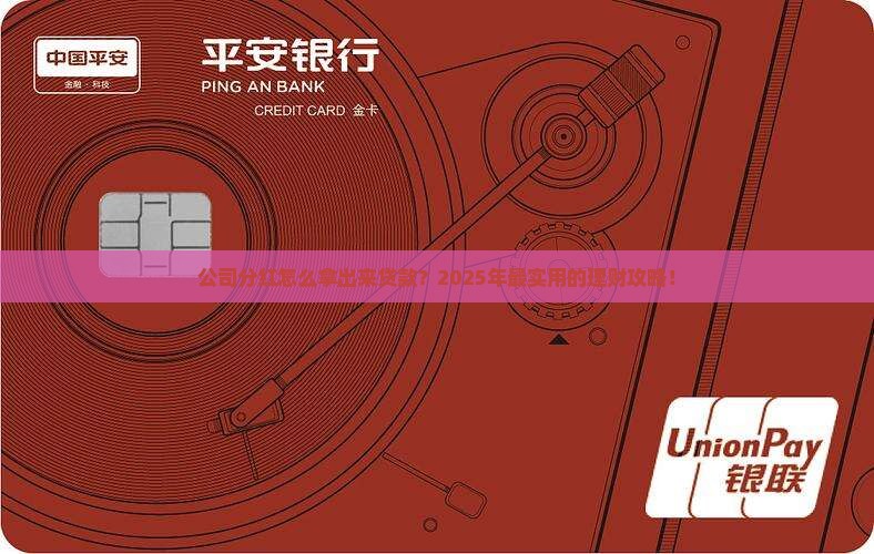 公司分红怎么拿出来贷款