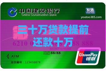 三十万贷款提前还款十万