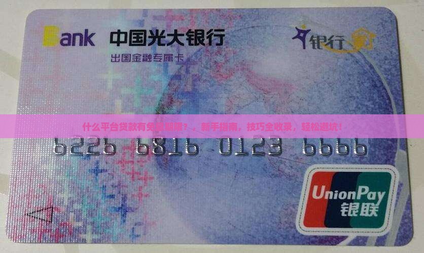什么平台贷款有免息期限