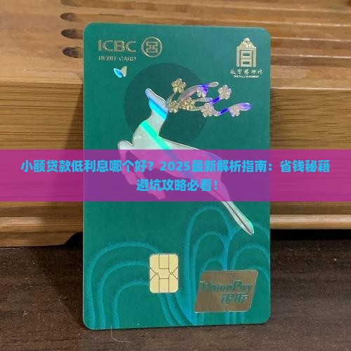 小额贷款低利息哪个好