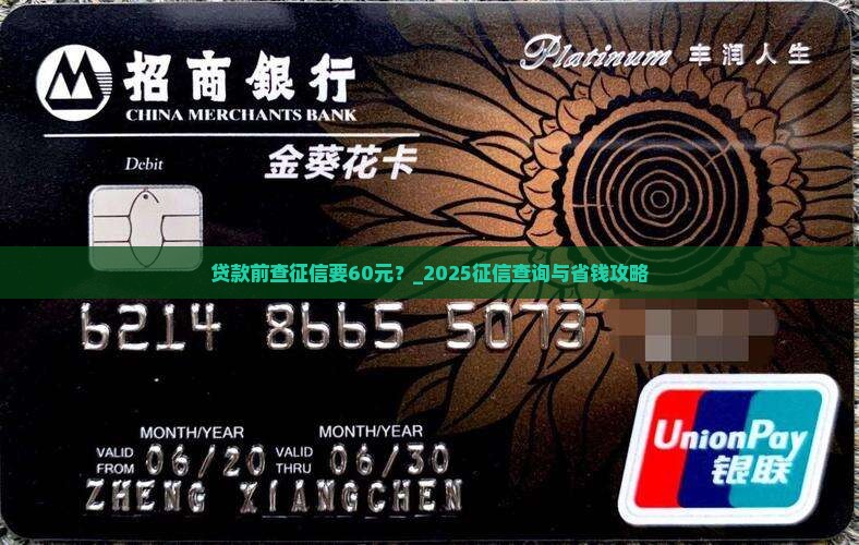 贷款前查征信要60元