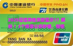征信的其他贷款显示1