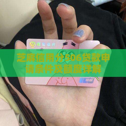 芝麻信用分506贷款