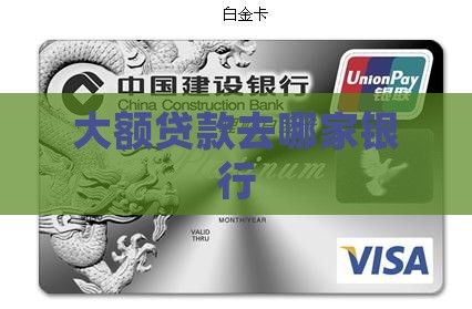 大额贷款去什么银行