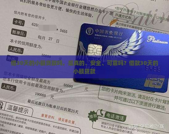 借30天的小额贷款吗