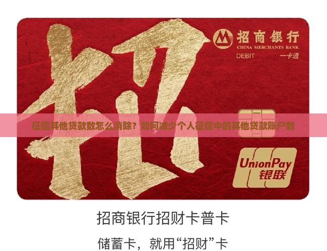 征信其他贷款数怎么消除？如何减少个人征信中的其他贷款账户数