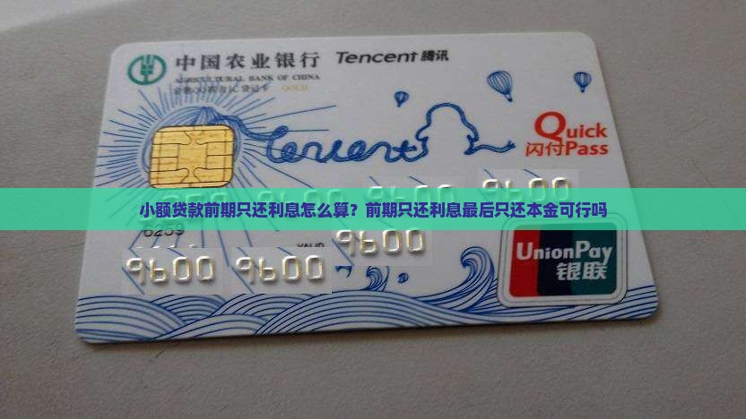 小额贷款前期只还利息怎么算？前期只还利息最后只还本金可行吗