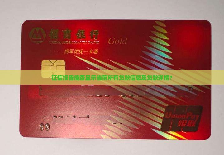 征信报告能否显示当前所有贷款信息及贷款详情？
