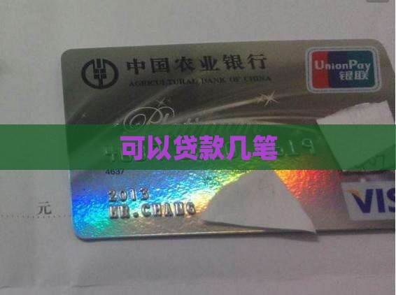 可以贷款几笔