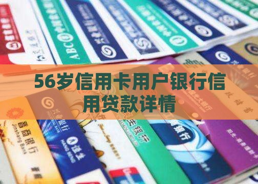 56岁信用卡用户银行信用贷款详情