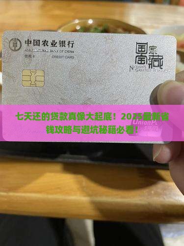 七天还的贷款口子