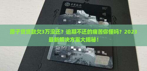 原子贷贷款欠3万没还
