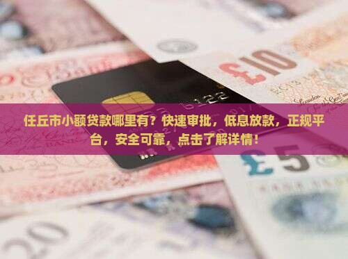 任丘市小额贷款哪里有
