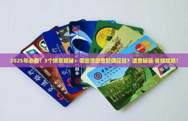 哪些贷款可以查配偶征信
