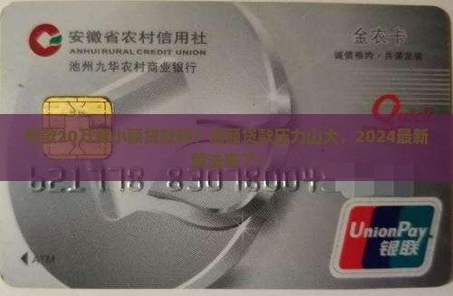 贷款20万算小额贷款吗