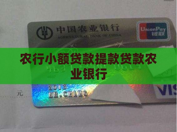 农行小额贷款提款