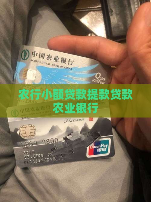 农行小额贷款提款