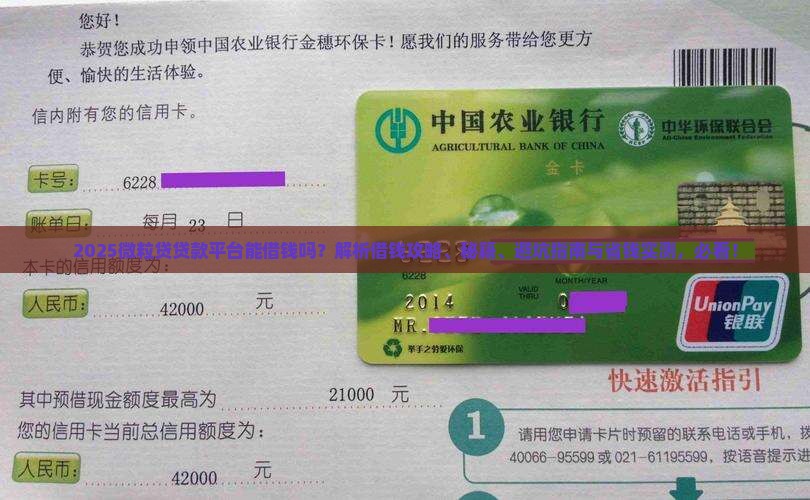 微粒贷贷款平台能借钱吗