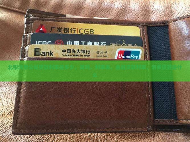 北银消费公司贷款利率