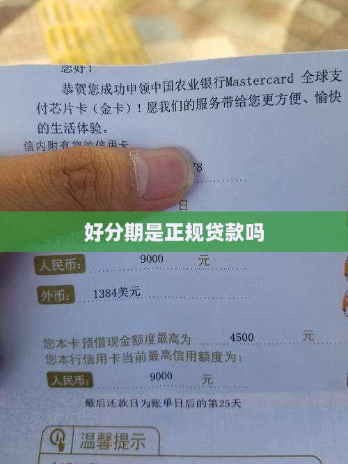 好分期是正规贷款吗