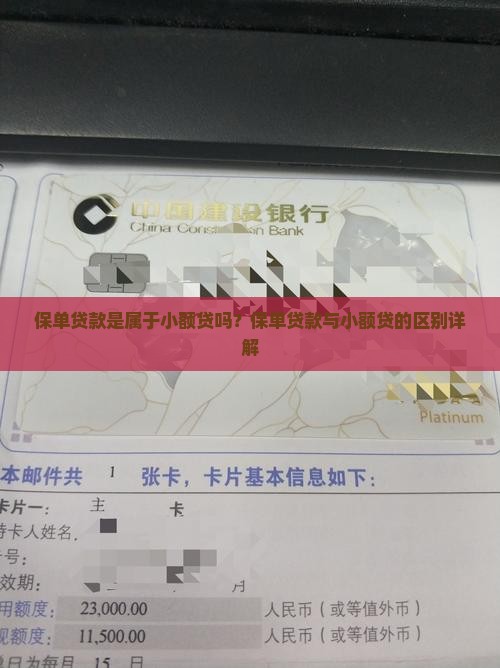 保单贷款是属于小额贷吗