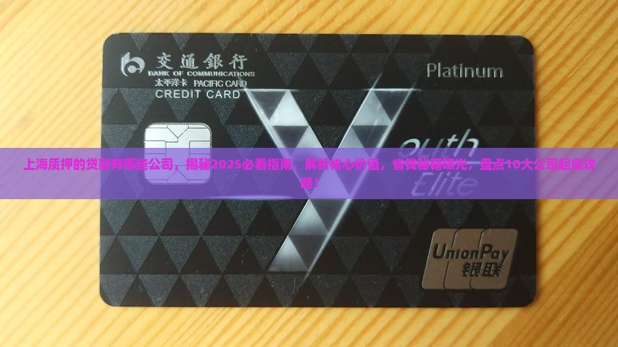 上海质押的贷款有哪些公司 上海质押的贷款有哪些公司