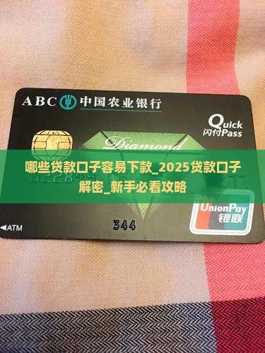哪些贷款口子容易下款