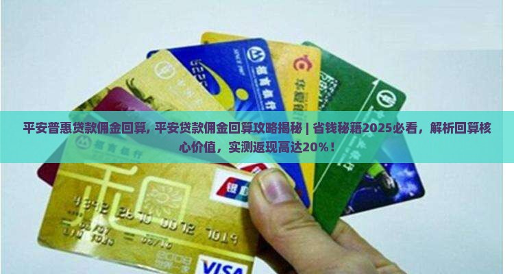 平安普惠贷款佣金回算