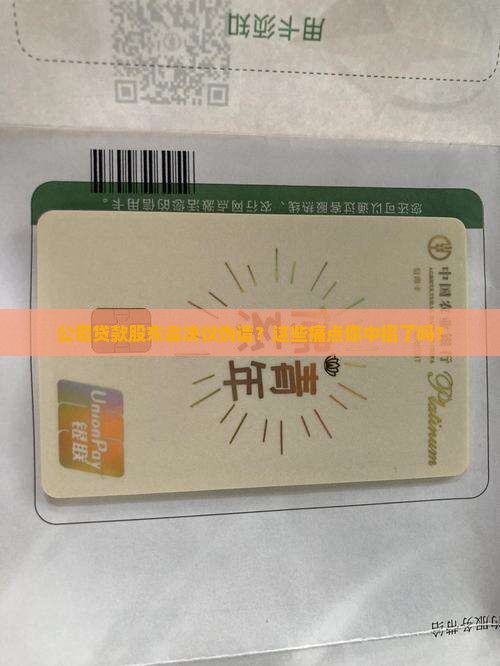 公司贷款股东会决议伪造