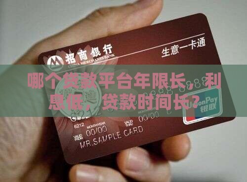 哪个贷款平台年限长