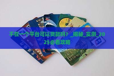 不在一个平台可以贷款吗