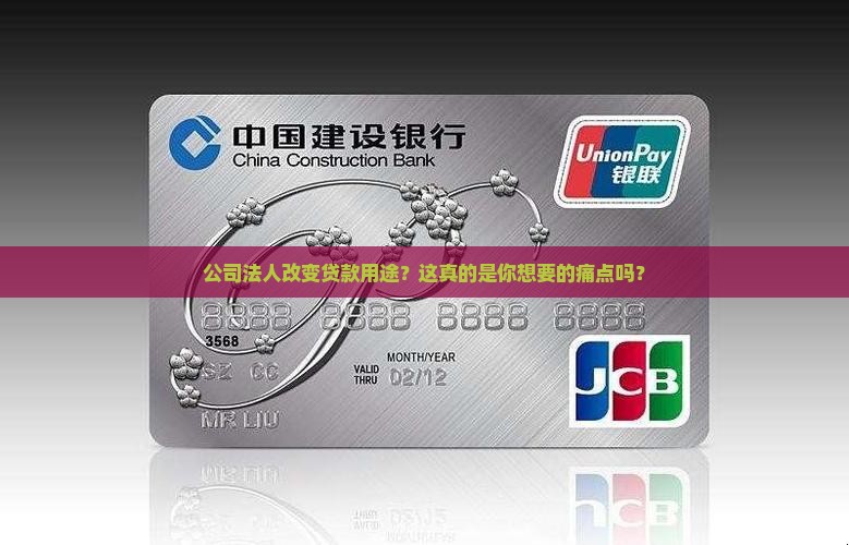 公司法人改变贷款用途