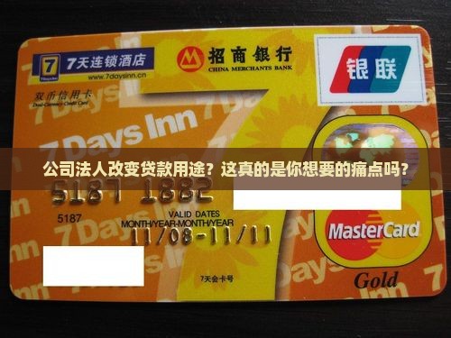 公司法人改变贷款用途