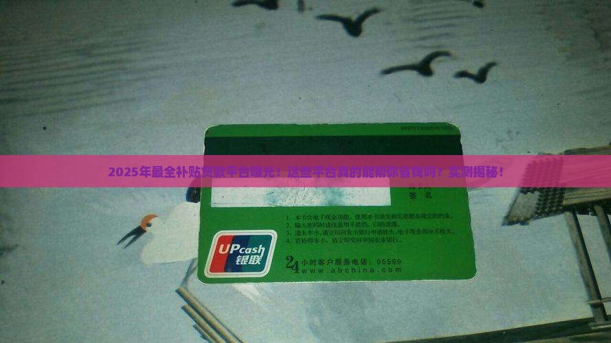大量补贴贷款平台有哪些