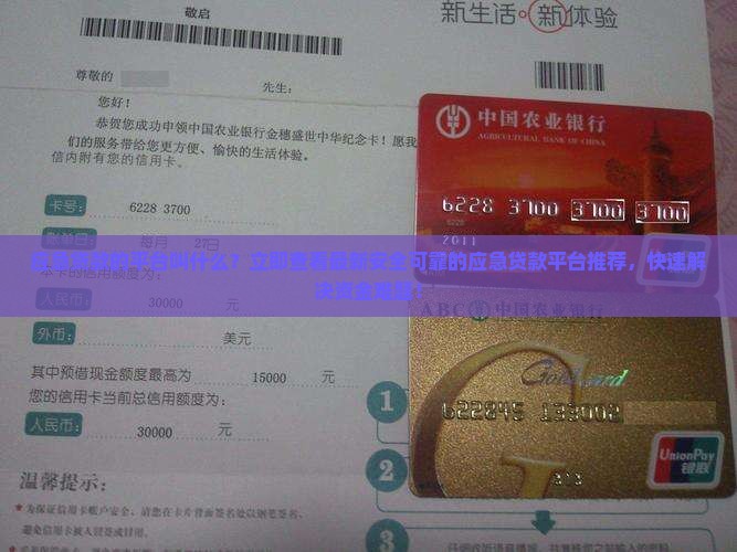 应急贷款的平台叫什么