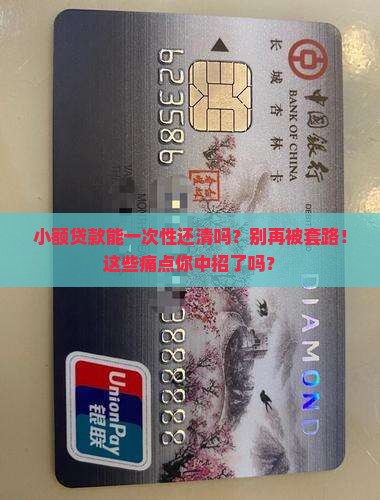 小额贷款能一次性还清吗