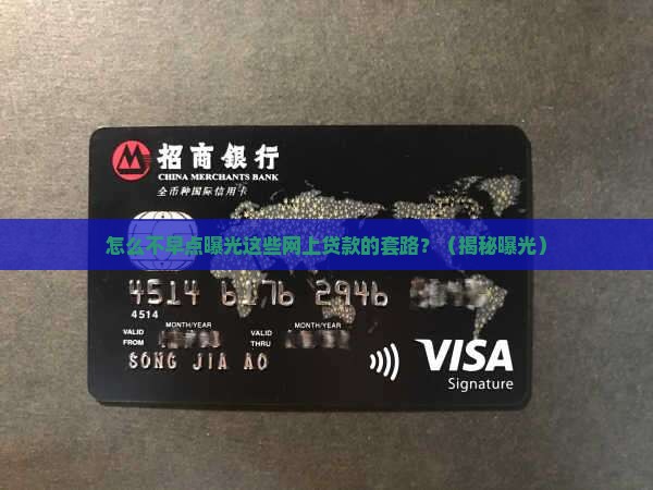 怎么不打击网上贷款的人