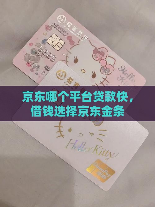 京东哪个平台好贷款快