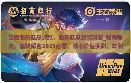 公司股东低息贷款