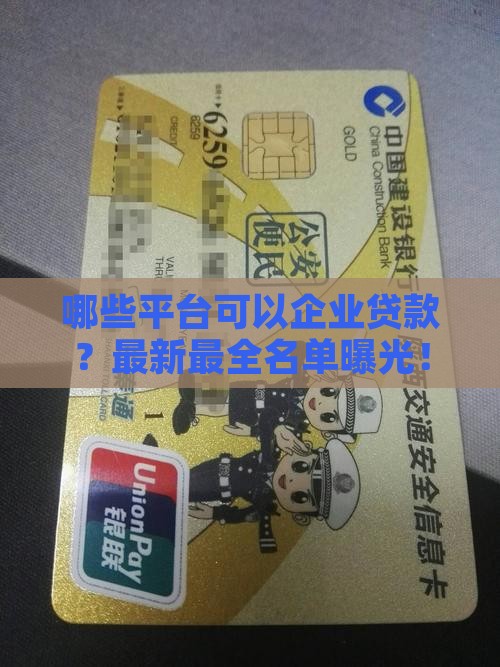 哪些平台可以企业贷款
