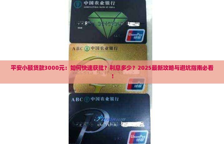 平安小额贷款3000元