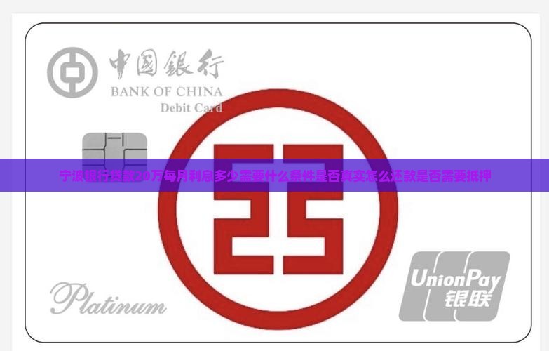 宁波银行贷款20万