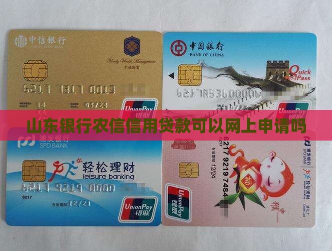 山东农信可以网上贷款吗